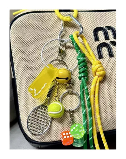 Green Dice Tennis Yellow Green Rope